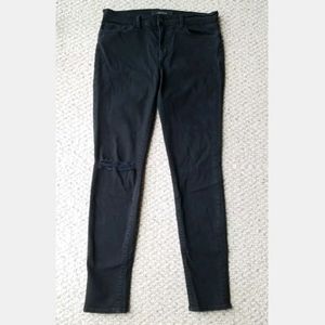 J Brand Distressed Mid Rise Knee Skinny Jean In Sh